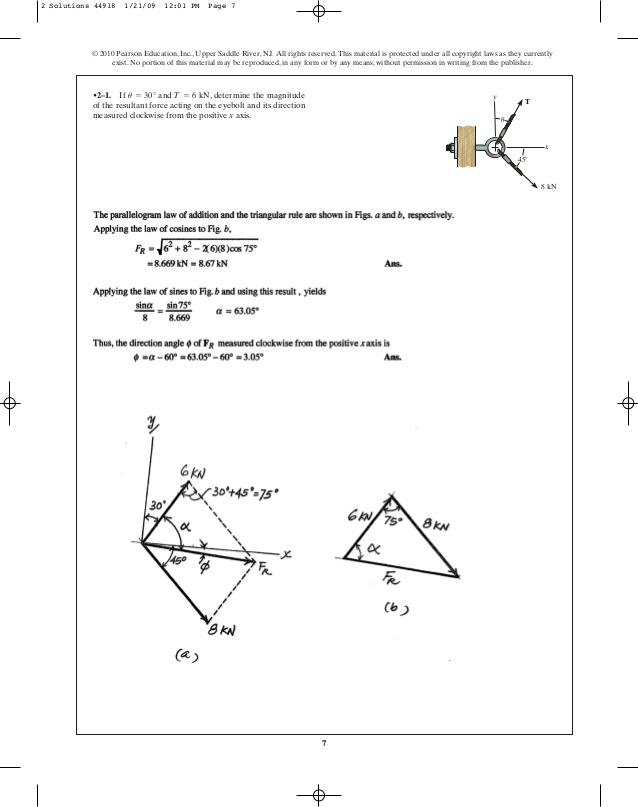 hibbeler statics 13th edition solutions chapter 9